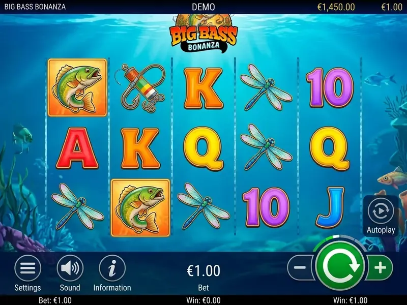 big bass bonanza online mobiilikäyttöliittymä