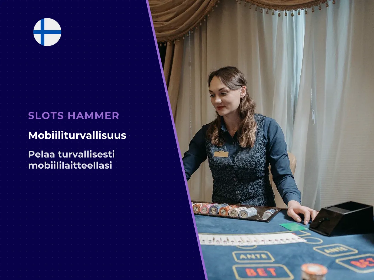 Turvallisuusohjeet mobiilisovelluksella pelattaessa. Mobiilissa on syytä