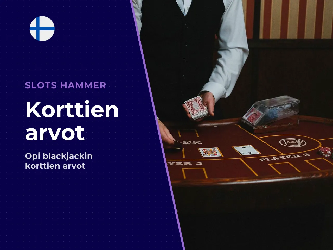 Blackjack-korttien arvot ja käden tyypit. Lyhyt