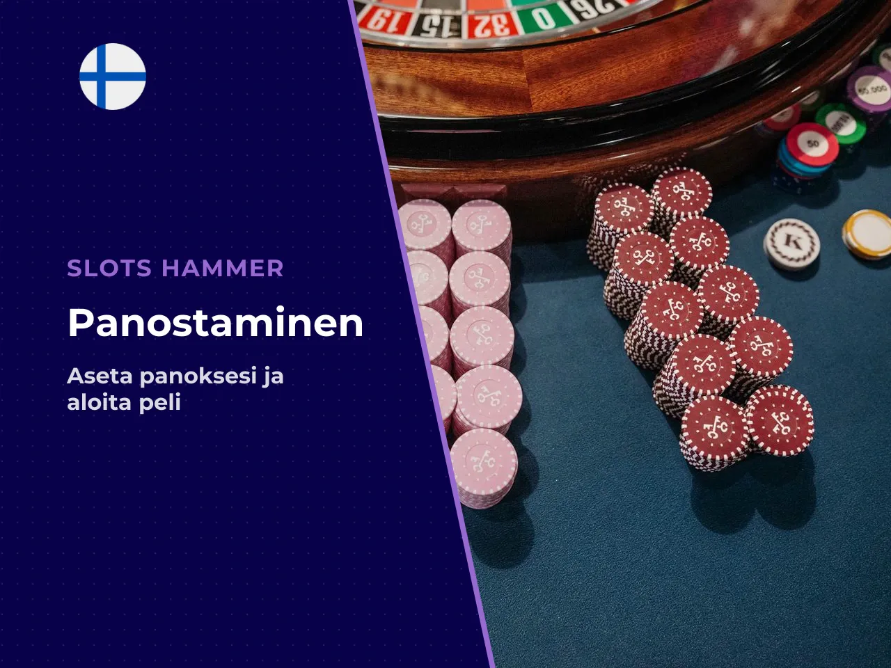 Panoksen asettaminen ennen pyöräytystä. Panoksen asettaminen