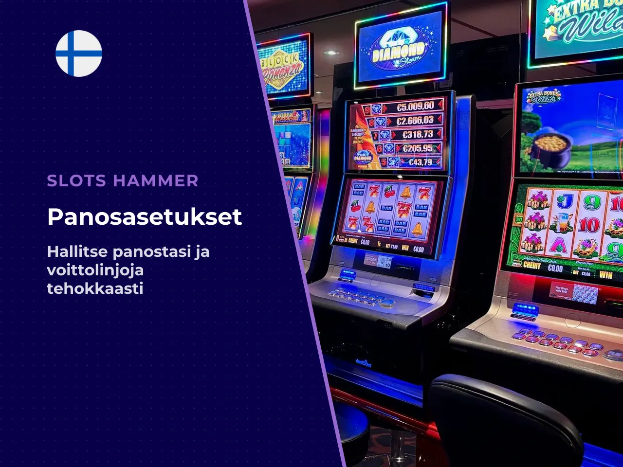 Panoksen asettaminen ja pyöräytysten hallinta. Panos