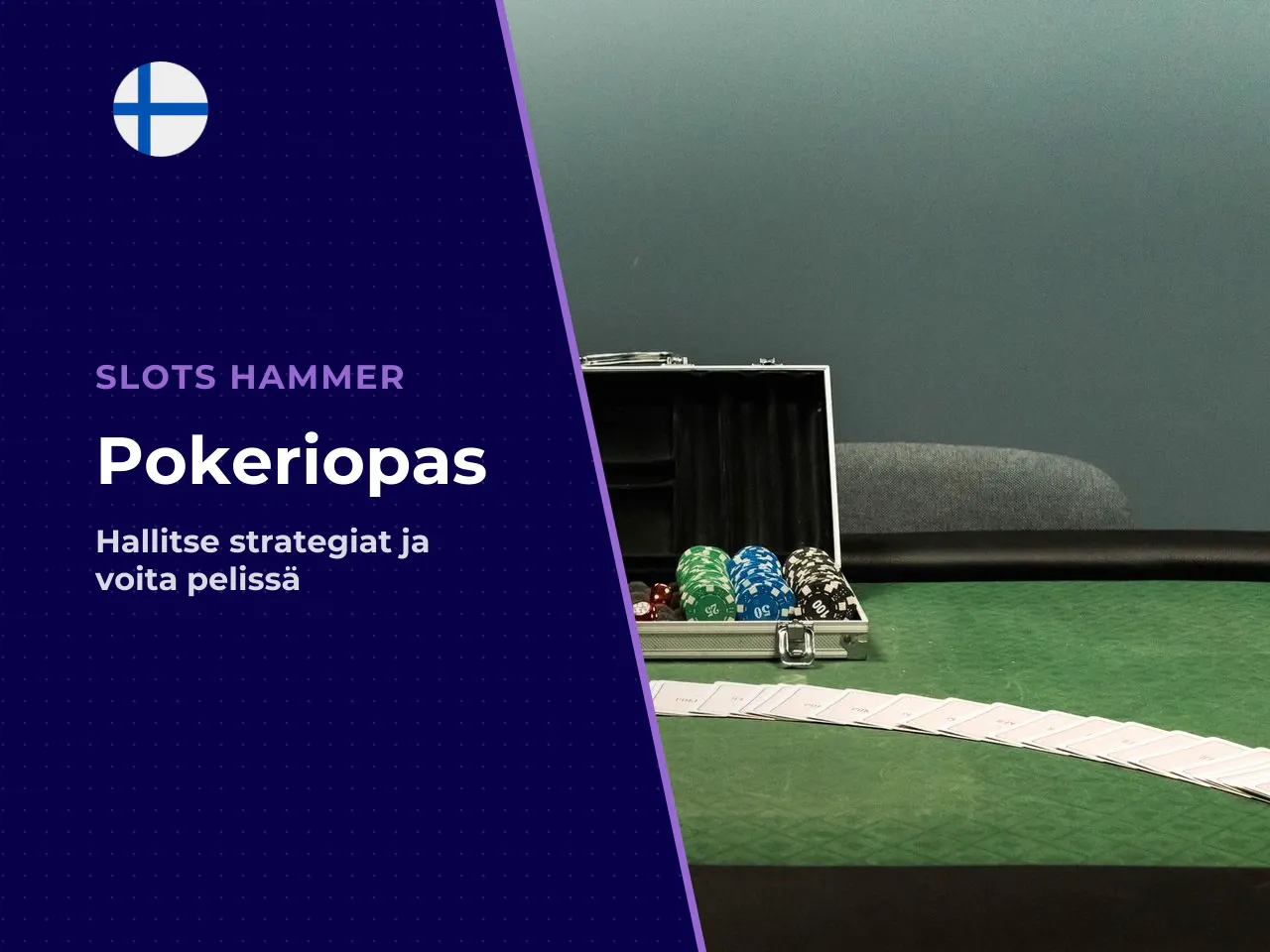 Pokeri on maailman tunnetuin korttipeli, jossa
